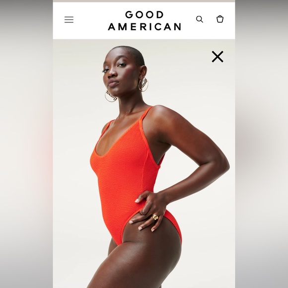 GOOD AMERICAN ALWAYS FITS ONE-PIECE SWIMSUIT — *Cinnamon color* - Picture 10 of 10